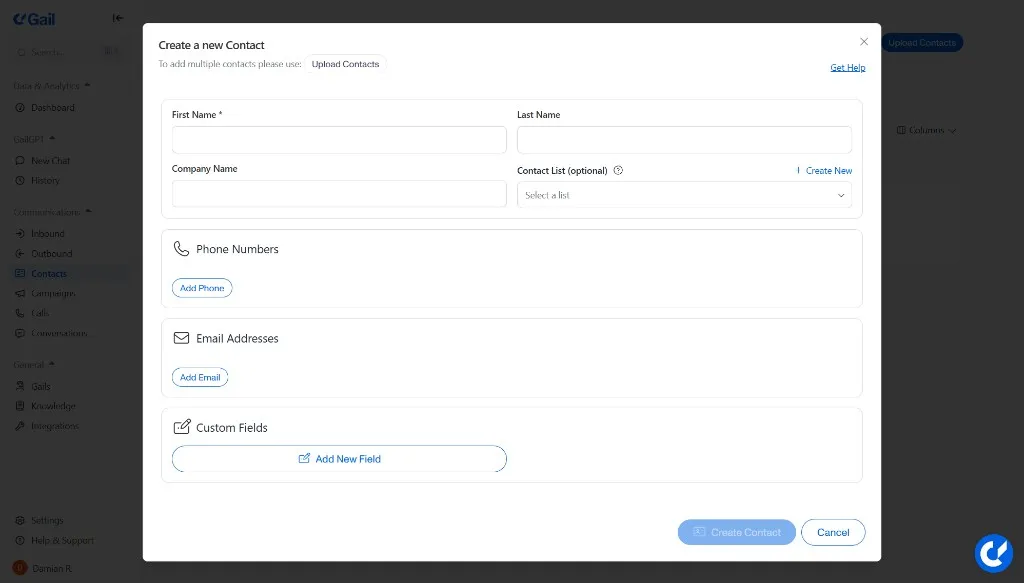 Create Contact Form