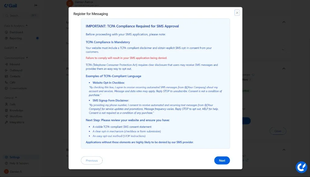 TCPA Disclaimer