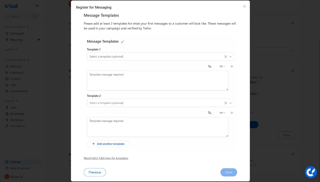 Message Templates