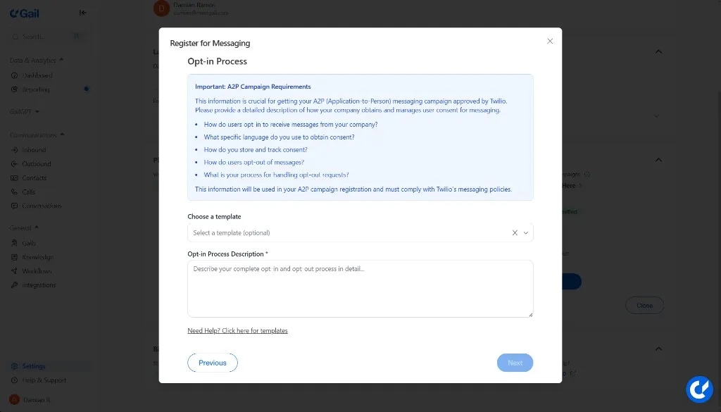 Opt-In Process