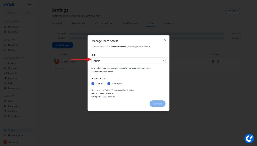 Manage Team Access